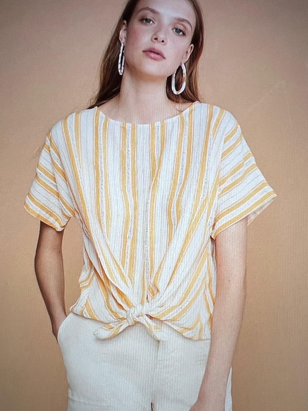 Lou & Grey Sunline Tie Front Top